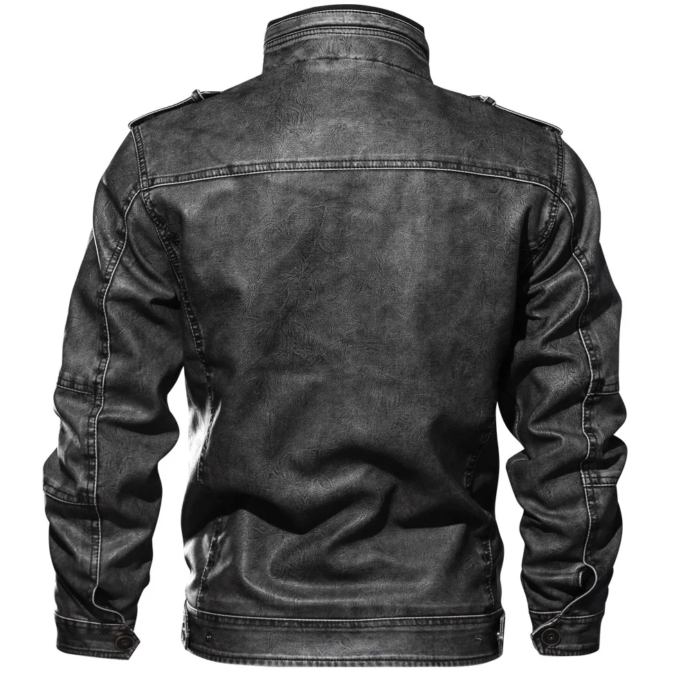High Quality Stylish Custom Jacket Mens Outdoor Winter Mens Leather Jacket
