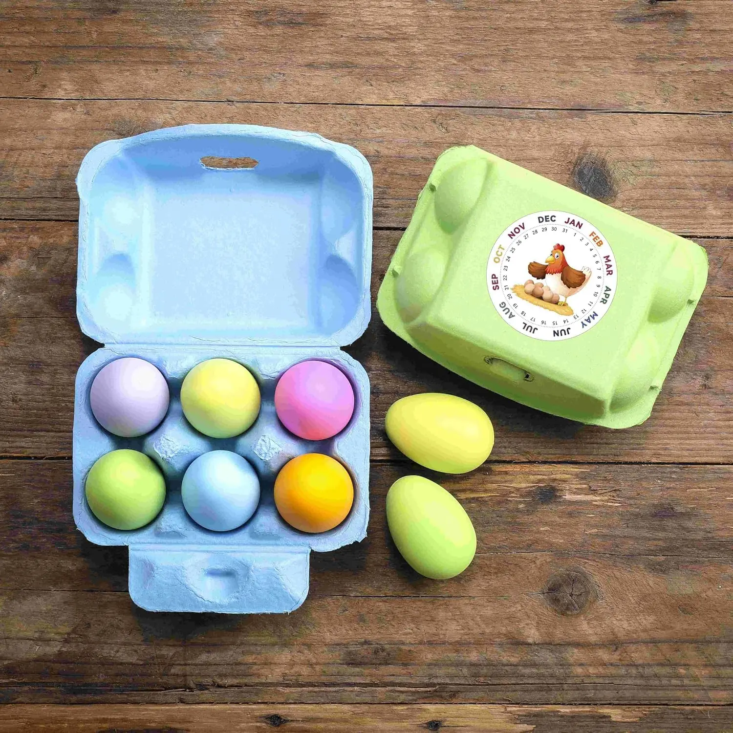 Factory price biodegradable pulp egg cartons 6 pack with color for wholesale accept customized design