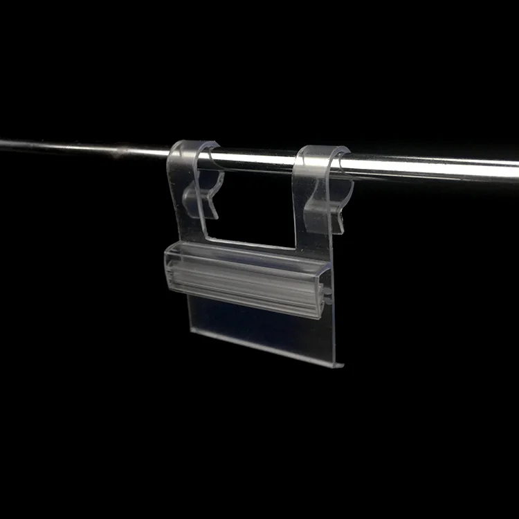 Pop Clip Sign Price Holder For Shelves Data Strip Shelf Price Talker Supermarket Accessories Plastic Hook Sign Holder