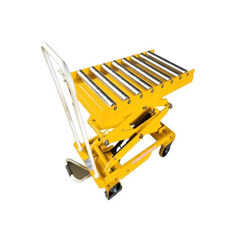 Roller Table scissor lift hydraulic  scissor lift table double scissor manual lifter