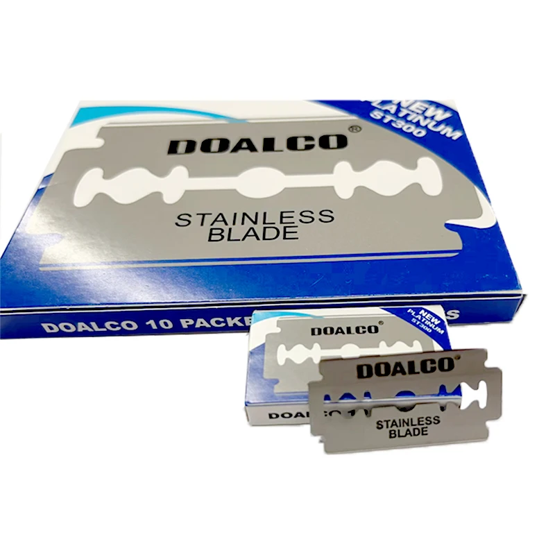 Doalco 10pcs/Small Box 100pcs/Big Box Single High Quality Double Edge Shaving Razor Blades for Face Shave