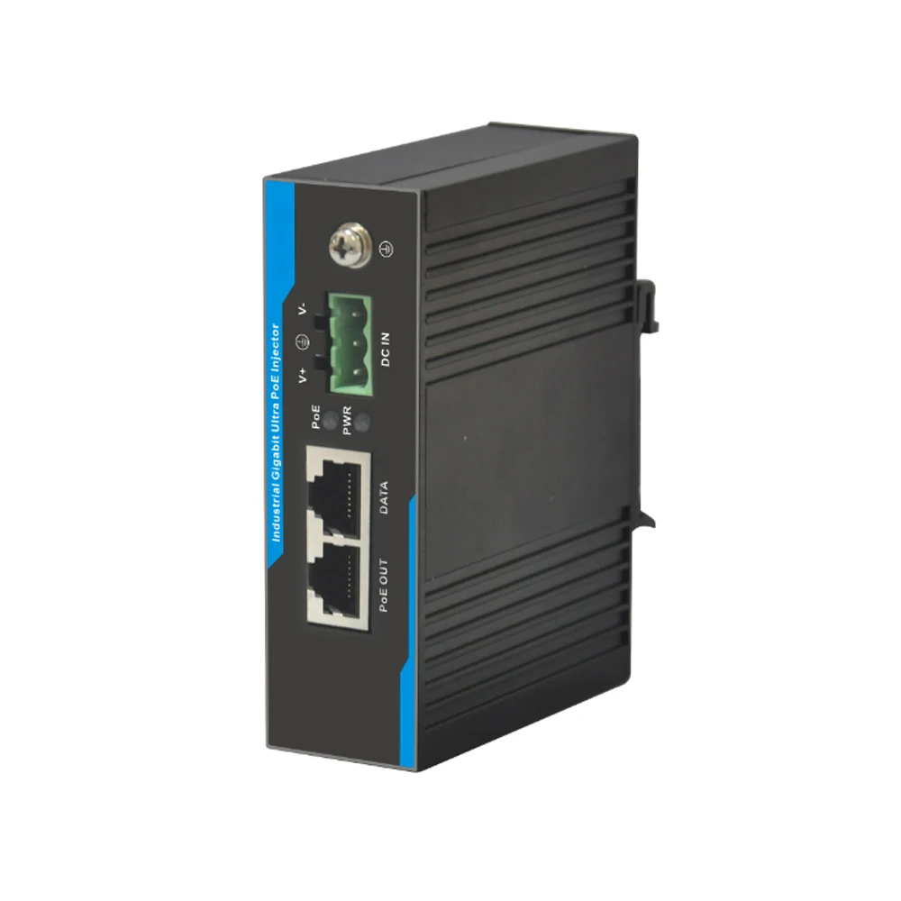 60 Вт гигабитный прочный промышленный Инжектор PoE +