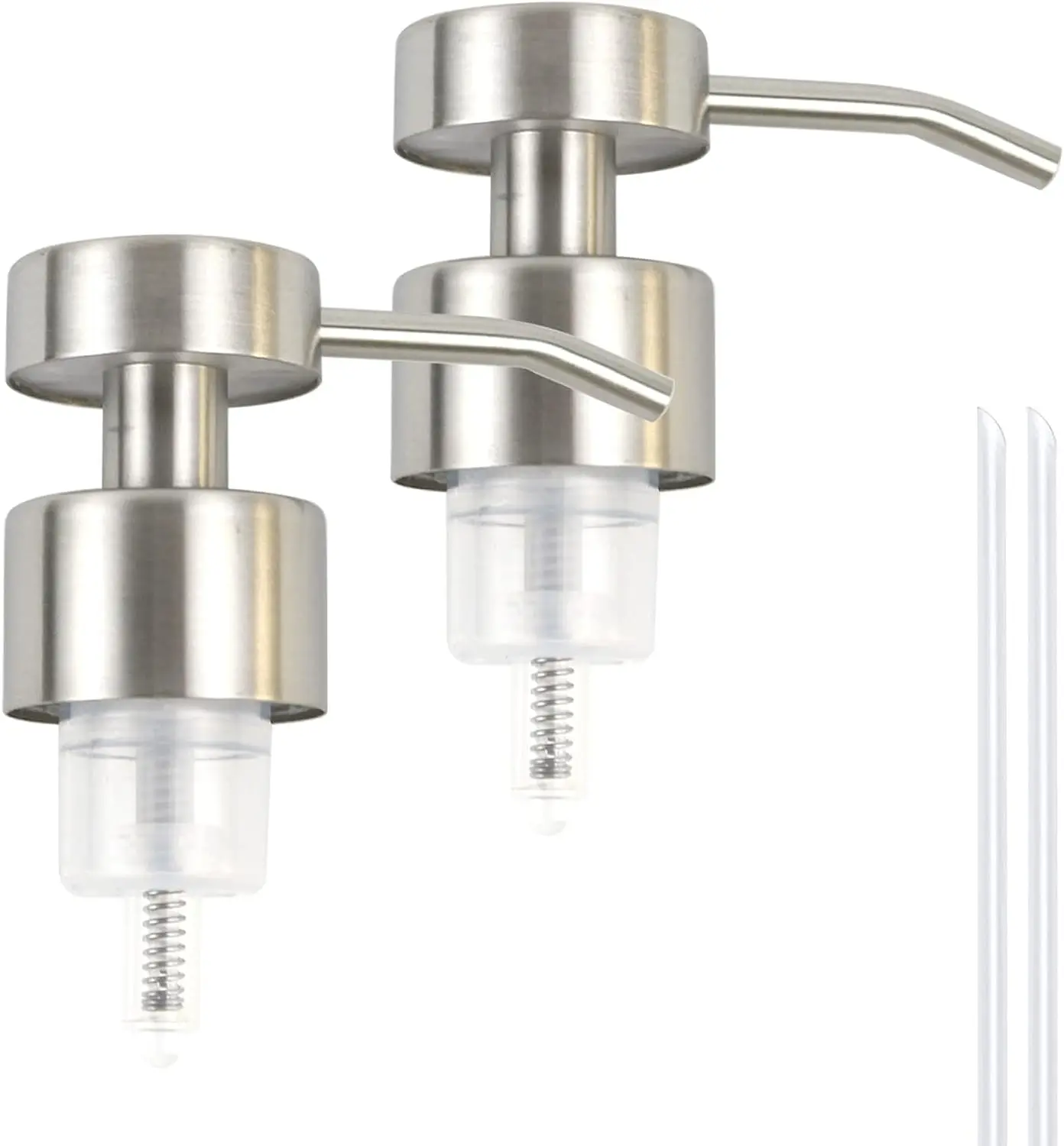 Bathroom Countertop Foaming Soap Dispensers Pump, 304 Rust Proof Stainless Steel Soap Pump (Brushed Nickel, 28/400)