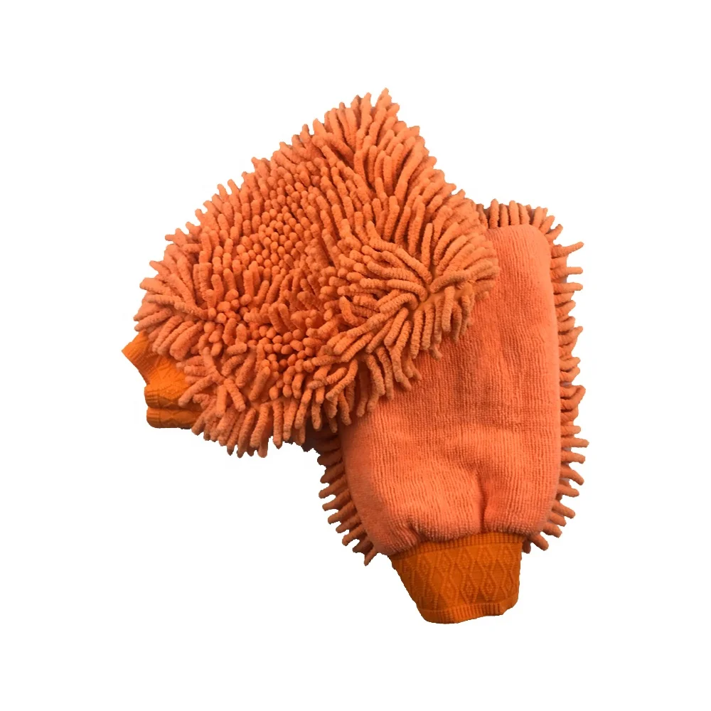 Reusable car washing mitt care detailing mitts car house waxing glove washing microfiber cleaning mitt