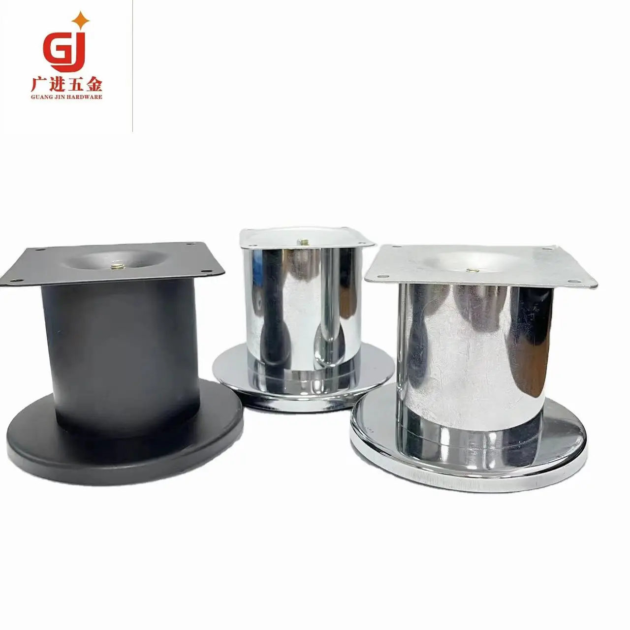 GJ-021 Big round tube hot sale modern style ready to ship metal funiture patas de sofa and patas para camas