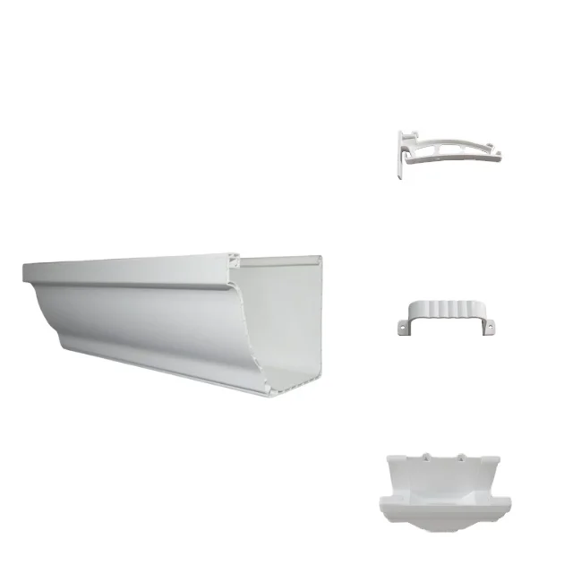 Building Material Pipe Fitting  New Style of Plastic Pipe  PVC Rainwater Gutter from China Supplier