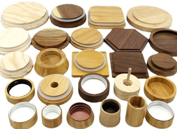 Direct Sales Of Custom  High Quality Wooden Lid For Massage Oil Perfume Glass Bottle