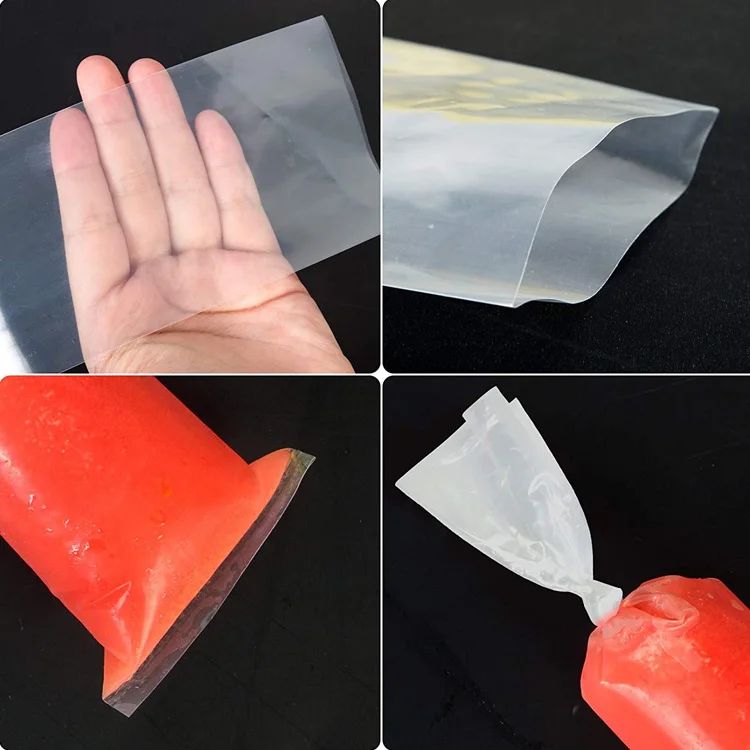 Transparent Frozen Yogurt Liquid Package Custom Printed Ice Popsicle Packaging Bags