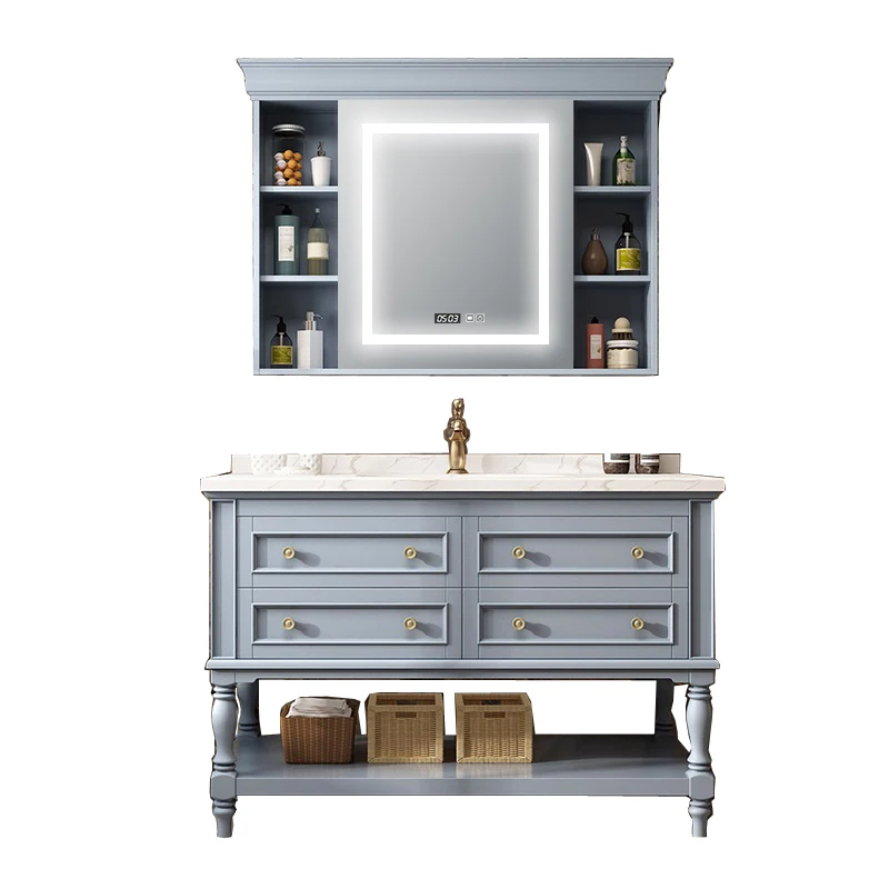 Деревянная мебель для ванной комнаты в американском стиле под заказ