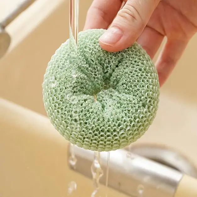 2024 Kitchen Cartoon Press type Brush Creative Automatic Liquid Adding Pot Cute Brush Tool Cleaning and Stain Removal PPball