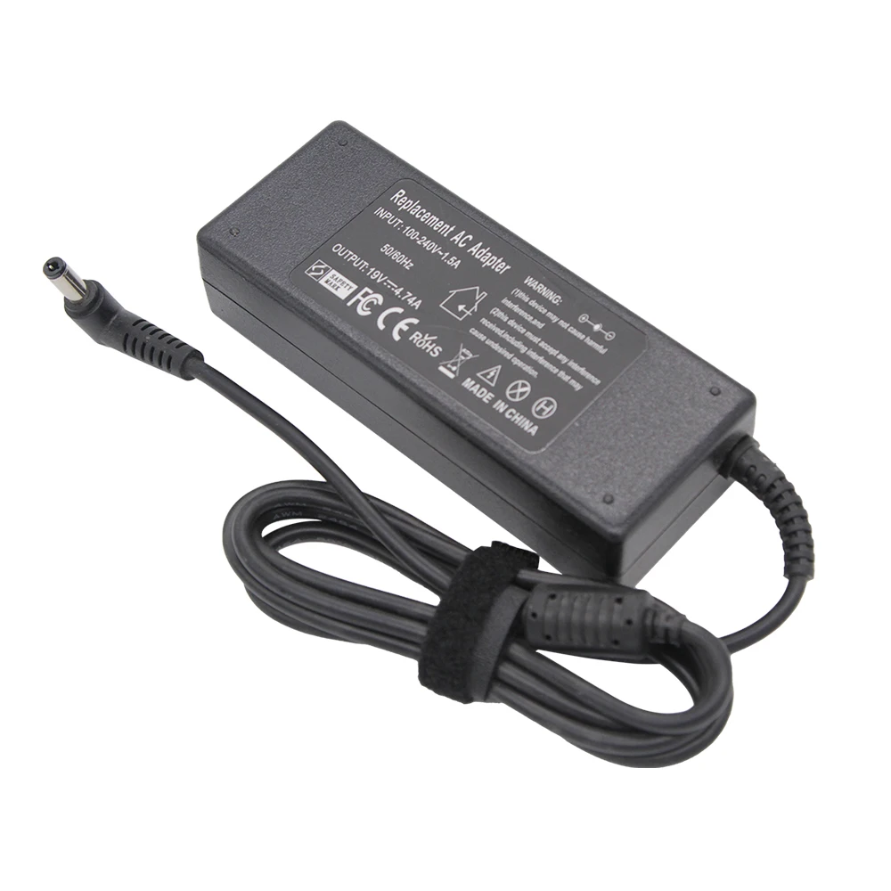 19V 4.74A 90W 5.5*2.5mm Laptop Charger Power For ASUS Toshiba/Lenovo Adapter A46C X43B A8J K52 U1 U3 S5 W3 W7 Z3 Notebook