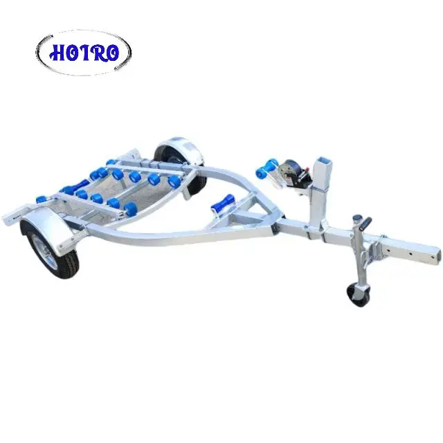 4.45 m wobbly rollers jet ski trailer aluminum with VIN and DOT