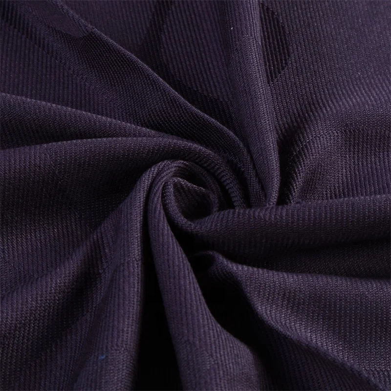 RPET blue modacrylic polyester custom oem woven throw blanket material