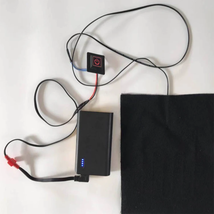 MIDIAN Functional Clothes Winter Blanket Flexible Carbon Fiber Element 5V Battery Chargeable USB Plug One Heating Pad