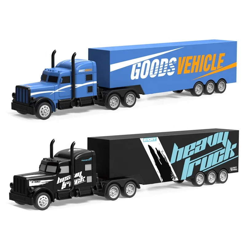 Remote control truck trailer transport vehicle toy 1:16 rc car container trailer toy