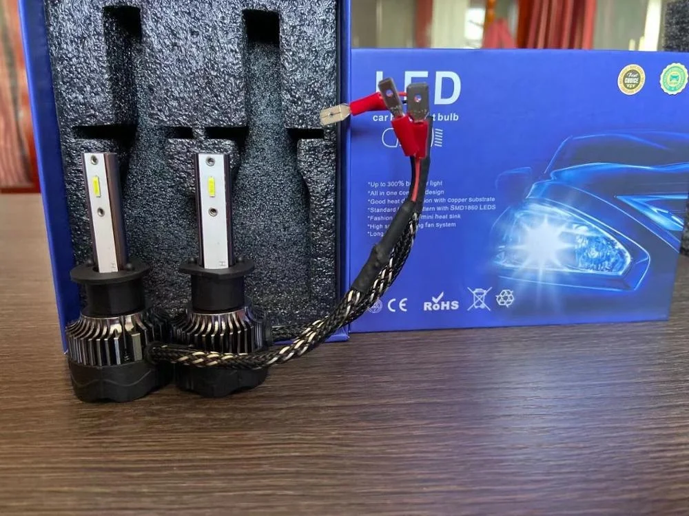 Most Popular Mini Size 6000K H1 Car Bulb Smd1860 Led Headlight Bulb