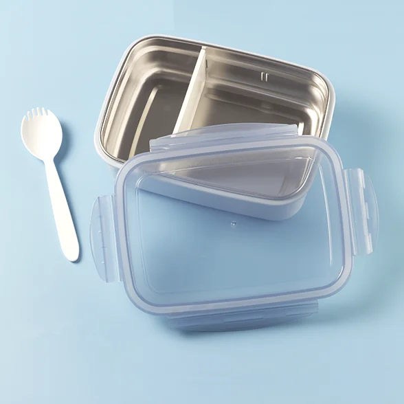 350ml food grade stainless steel bento box kids leakproof lunchbox