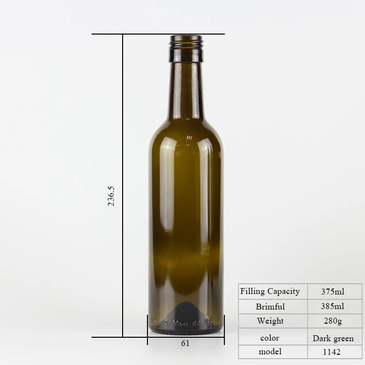 
750ml flint ROPP wine glass bottle 