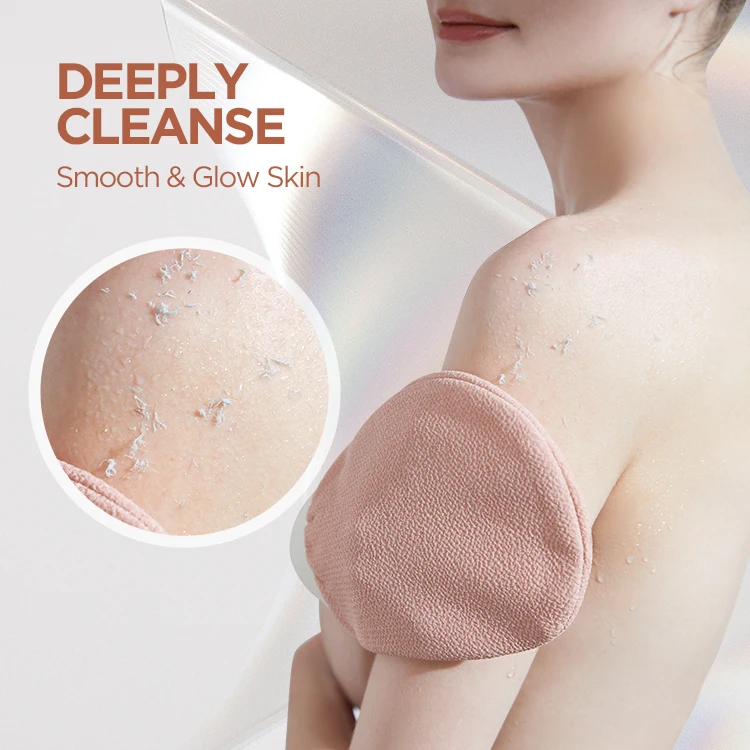 Stock Beauty Spa Massage Skin Care Scrubber Accessories Double Side Bath Shower Scrub Mitt