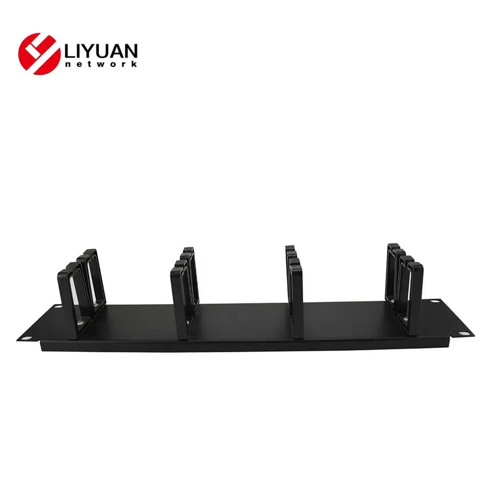 10 Inches 1U Patch cable management with Metal Cover