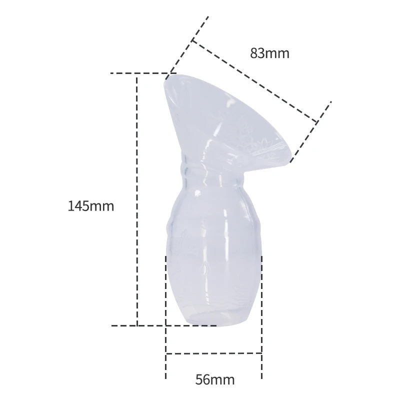 BPA free hot sale OEM/ODM silicone breast milk collector manual breast pump