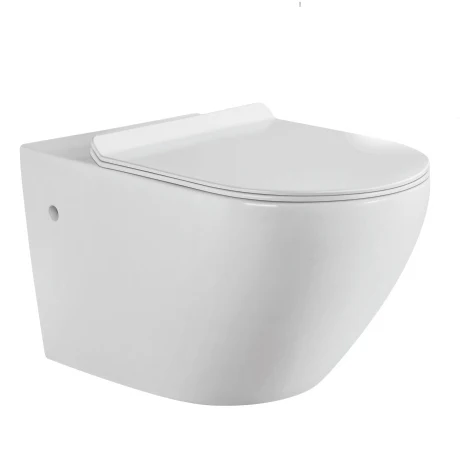 White color new design with UF cover ceramic wall hung toilet