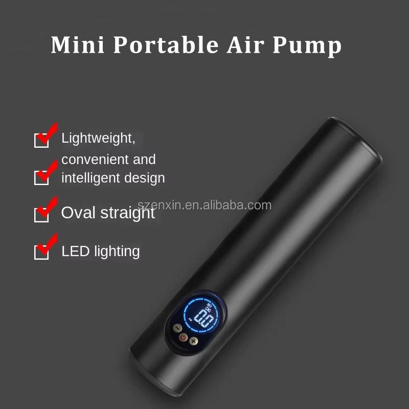 Mini 6000mAh Intelligent Inflation Pump Wireless Portable Air Pump Mini With Display Screen For Car And Balls
