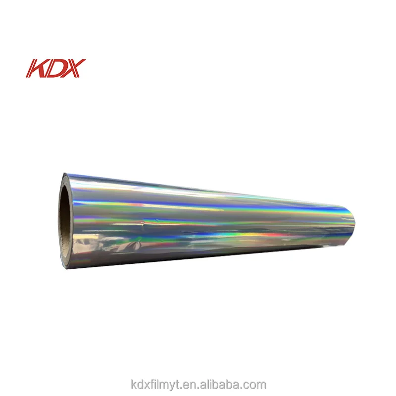 New Product Kdx Factory Made Printable Bopp Pet Holographic Thermal Film Laser Holographic Thermal Film Thermal Laminating Film