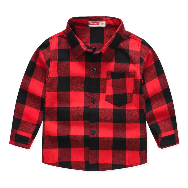 2020 Amazon kids clothing spring autumn new many designs long sleeve plaid shirt girls Korean children tops boys shirts