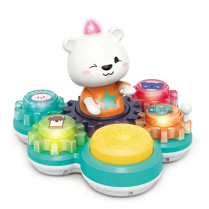 Детский Музыкальный барабан Bear Rhythm музыкальная игрушка для малышей музыкальные инструменты