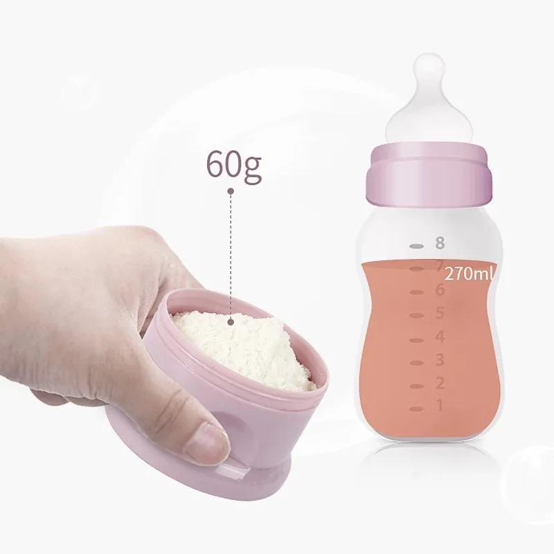 3 Layers 4 Layers Cartoon Bear Style Baby Milk Powder Box Milk Powder Dispenser Food Storage Container