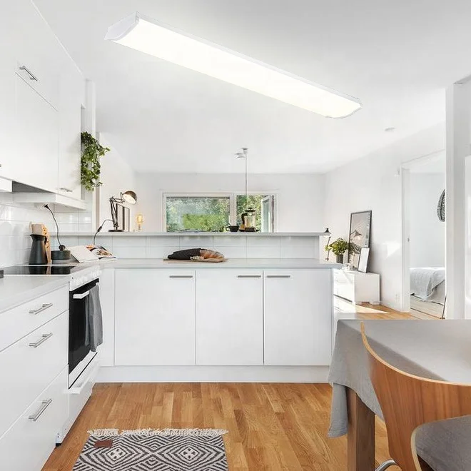 Brandon 20W 40W Led Flat Tube Led Batten Light Architectural Ce Dlc Ul Suspended Linear Light For Office Coffee Shop