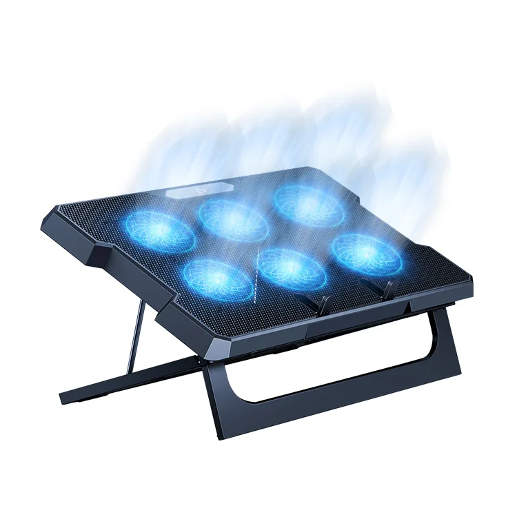 Охлаждающая подставка для ноутбука MC CR169, устойчивый и не встряхивающийся металлический Пластиковый кулер для игр, охлаждающая подставка для ноутбука