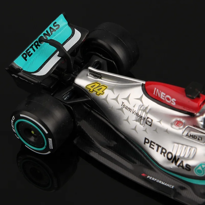 1:43 Bburago 2022 F1 Mercedes-AMG Team W13 #44 Lewis Hamilton роскошный автомобиль из сплава литые машины модель формула один игрушечный подарок