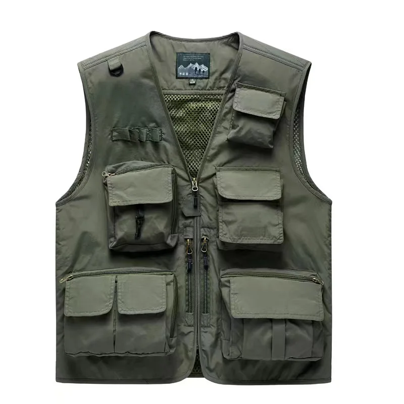 Jinteng Wholesale Custom Logo High Quality Man Gilet Sleeveless Fishing Utility Vest Tactical Vest With Pockets Utility Vests