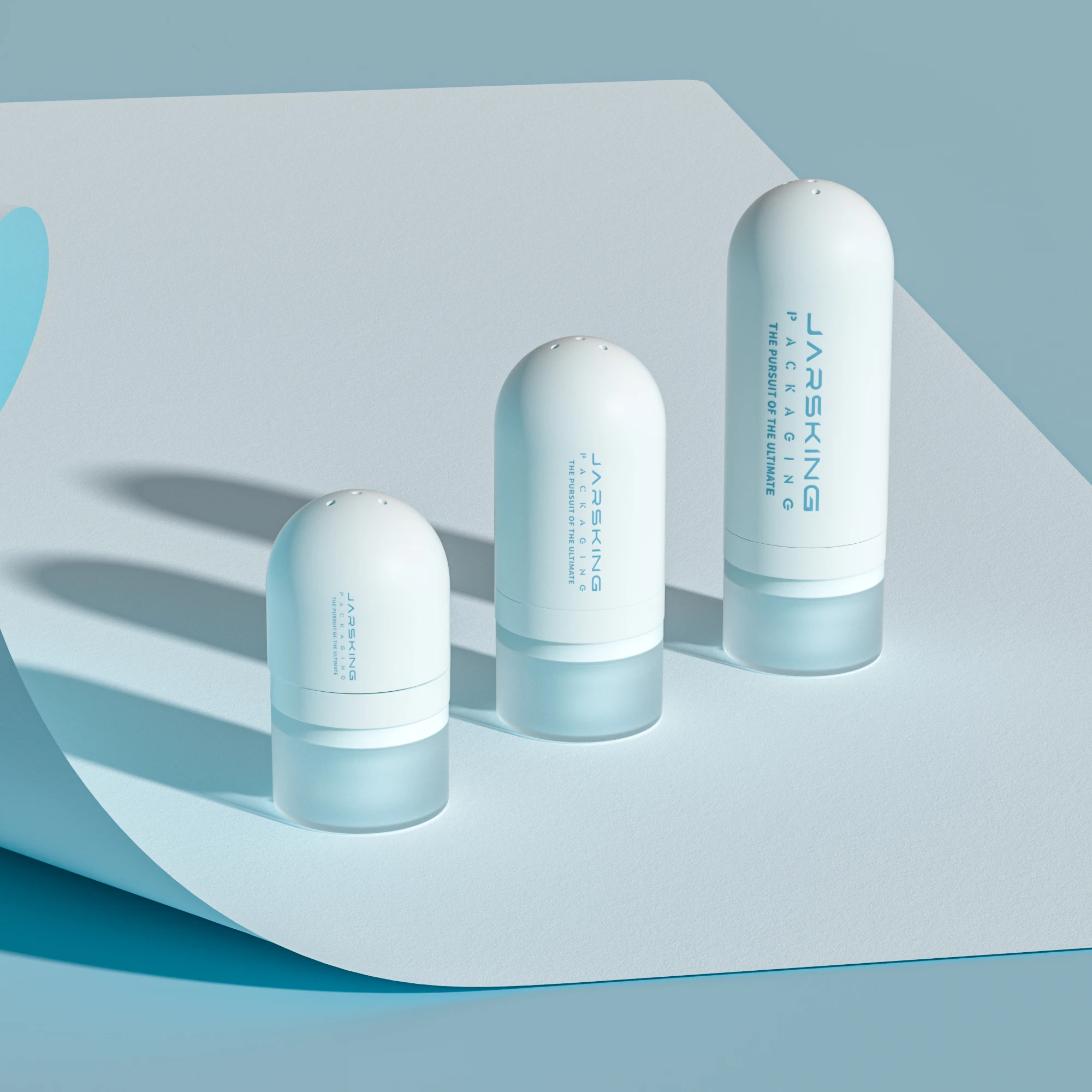 New design 15ml 30ml 50ml empty plastic cosmetic fine mist spray bottles luxury skincare moisturizer airless pump bottle