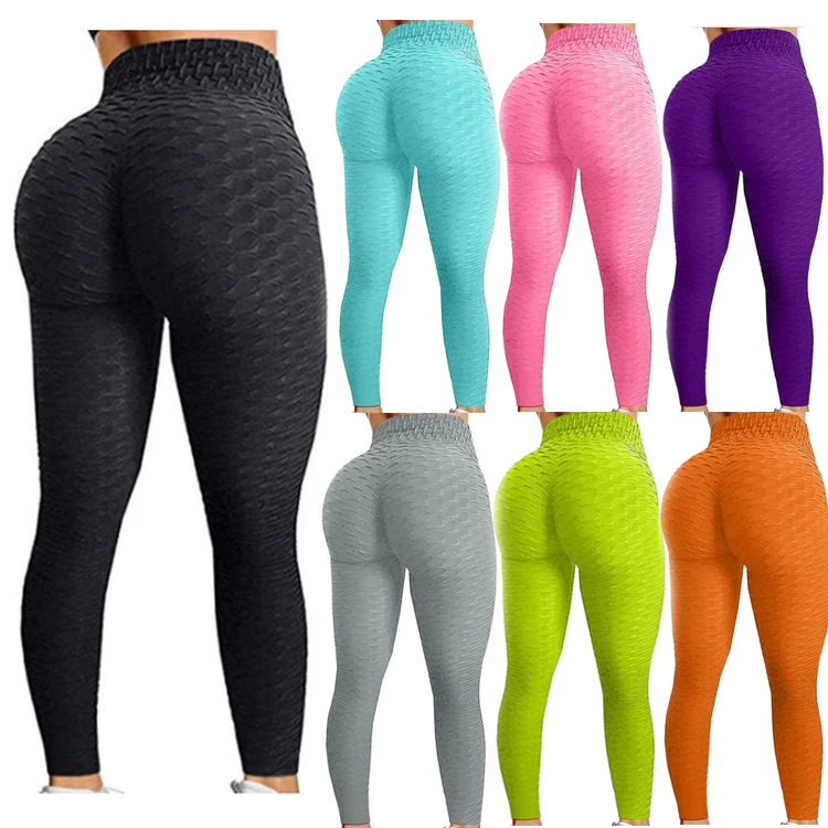 Штаны для йоги с рюшами и завышенной талией для подтяжки ягодиц, женские леггинсы большого размера, тренировочные сетчатые штаны для похудения, тренажерного зала, фитнеса, йоги