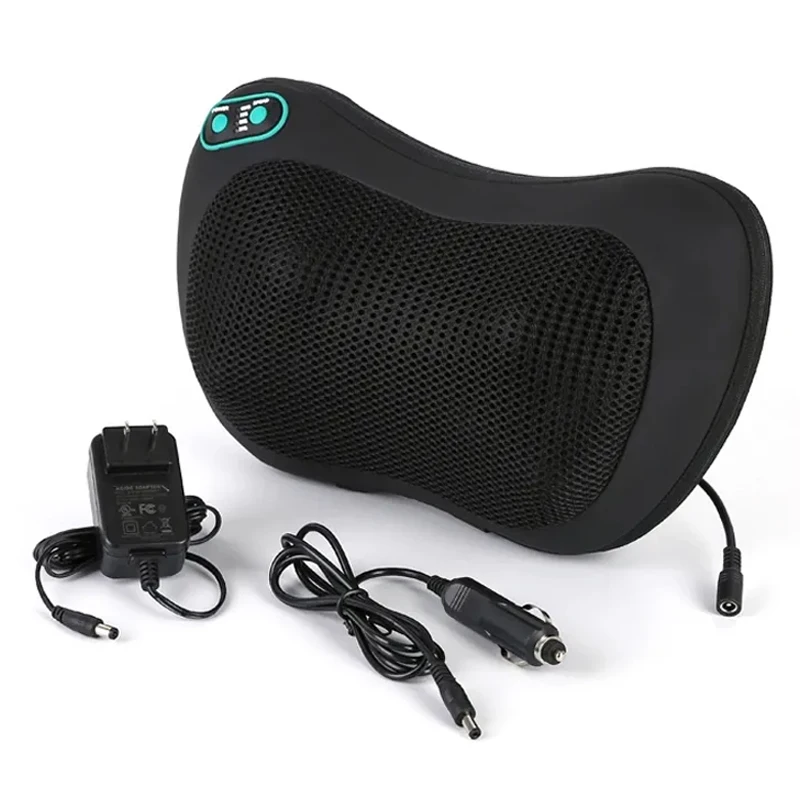 hot sale cordless wireless intelligent electric full body shiatsu kneading vibrator relaxation neck massage pillow