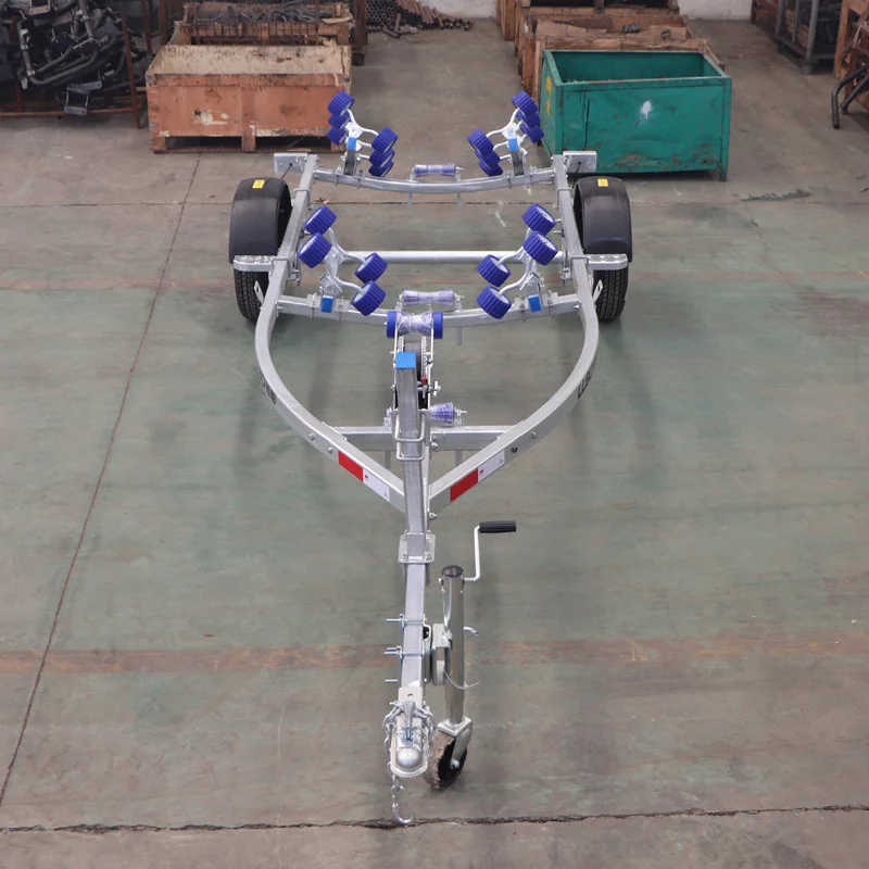 China LUBO Manufacturers direct galvanized inflatable boat trailer  rib boat trailer