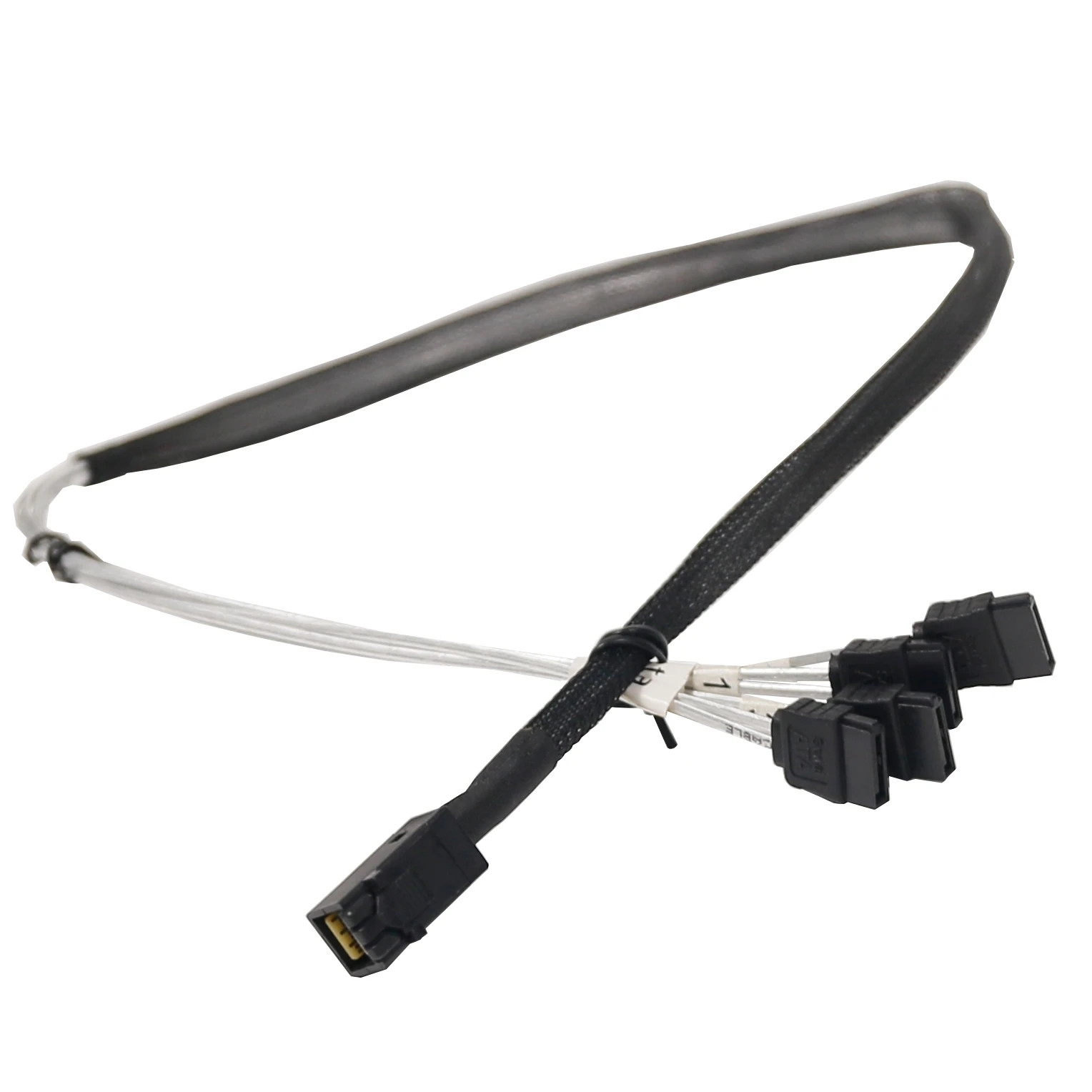 SAS Hard Drive Connected to the Motherboard SATA cable 36 pin SAS SFF 8643 to 4 SATA 7 pin 12Gbps Server Hard Drive HD Cable