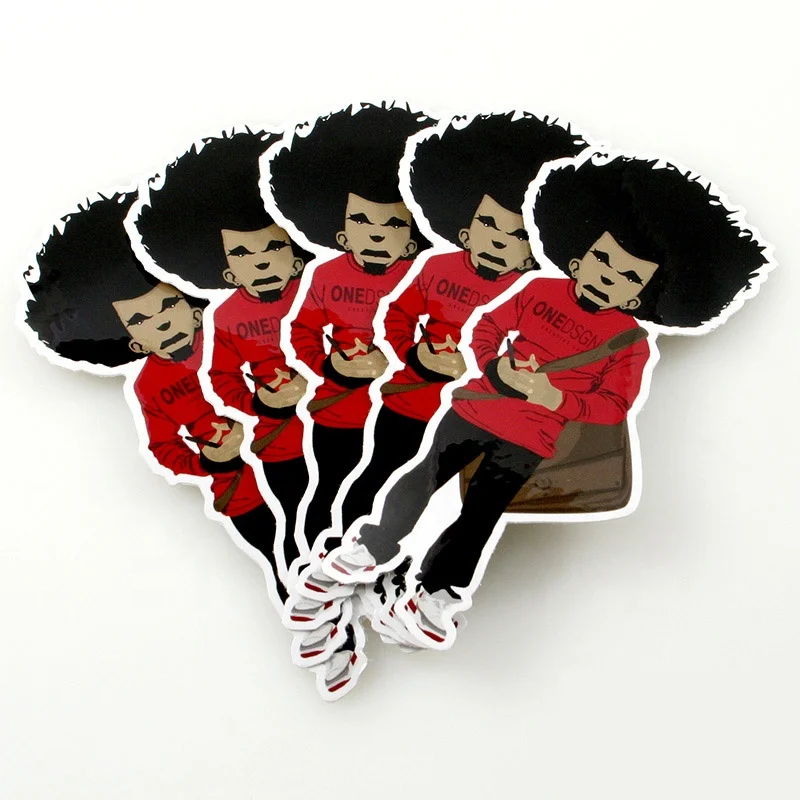 UV Printing Self-Adhesive Label Customized Cartoon PVC Logo Stickers Custom Waterproof Vinyl Die Cut Stickers