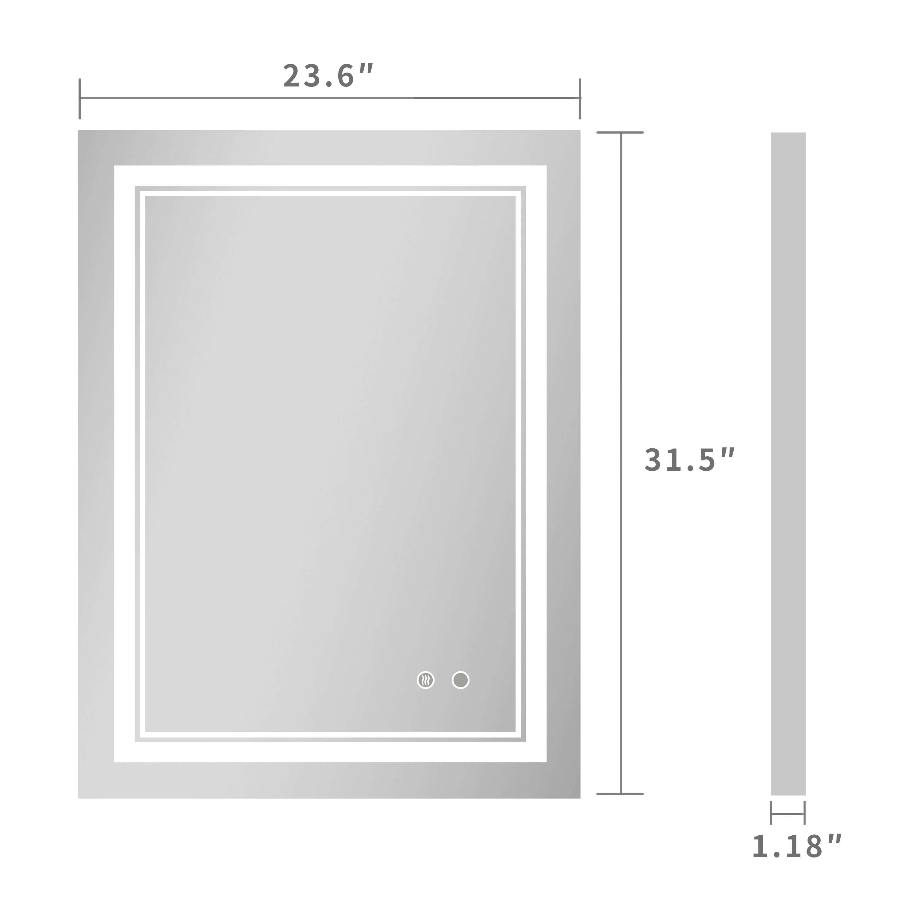 free shipping to usa  make up mirror Wall Mirror Bath Beauty Skincare LED mirror