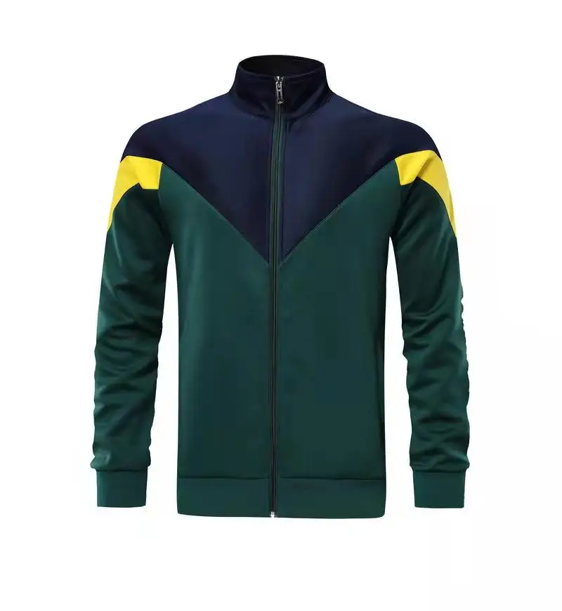 Wholesale new design football tracksuits soccer jacket