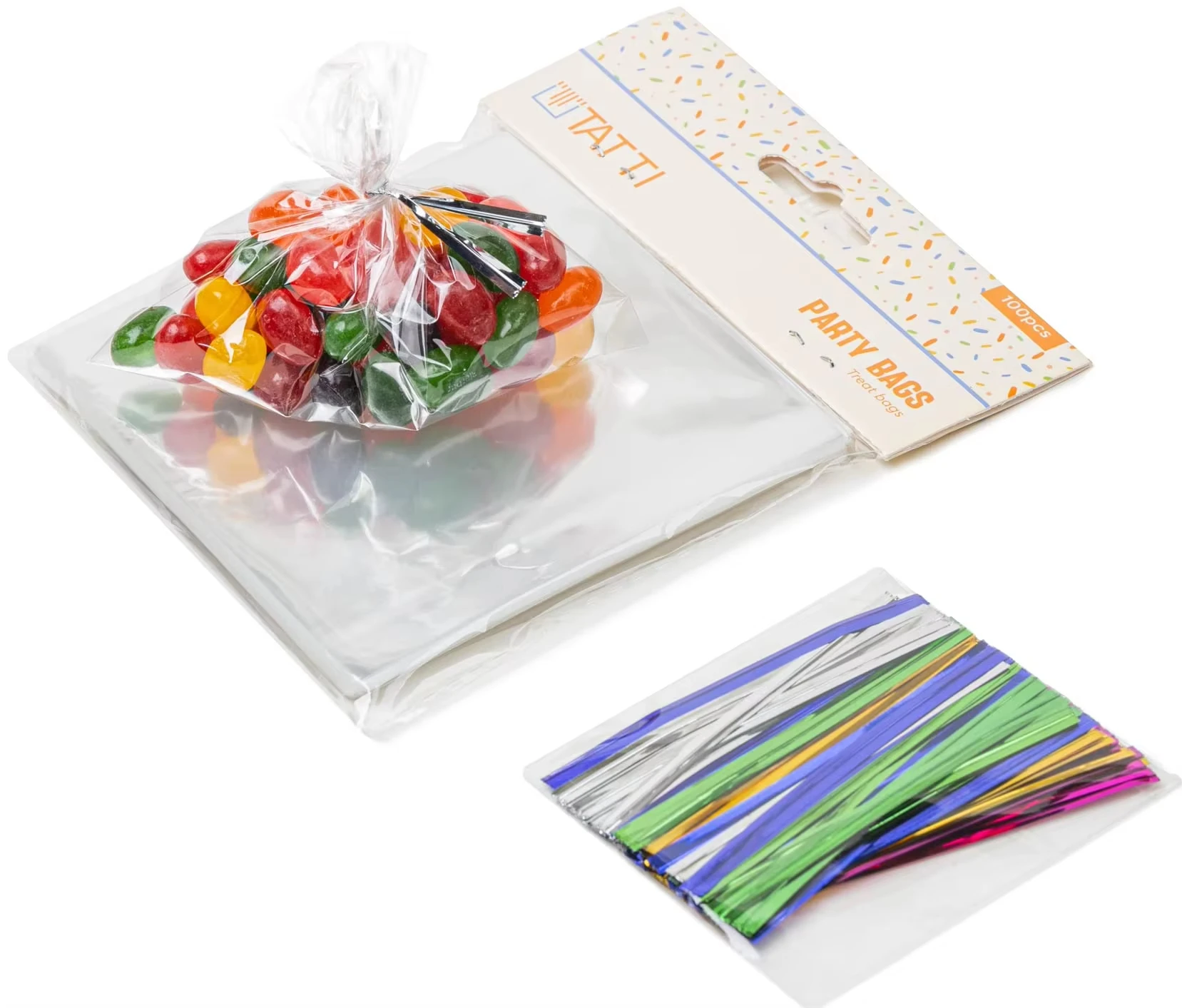 High Clear Transparent Cellophane Shrink Wrapping Bags For Christmas Baskets Wrapping
