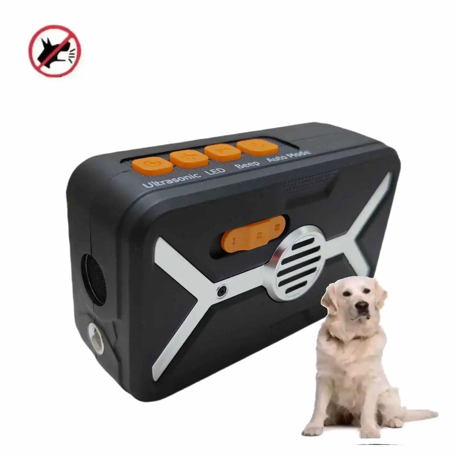 WaterProof 2 in 1 Outdoor Cat Dog Barking Repeller Pet Deterrent Anti Bark Device Ultrasonic Dog Bark Control Training Device