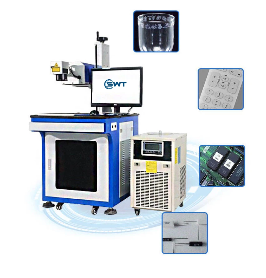 Desktop UV laser marking machine 5W 10W laser engraving machine for Ceramic plastic glass crystal PCB