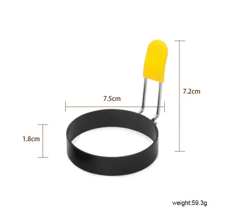 2-in-1 Function Omelette Maker Round Omelette Maker Round Handheld Omelette Maker Egg & Pancake Rings