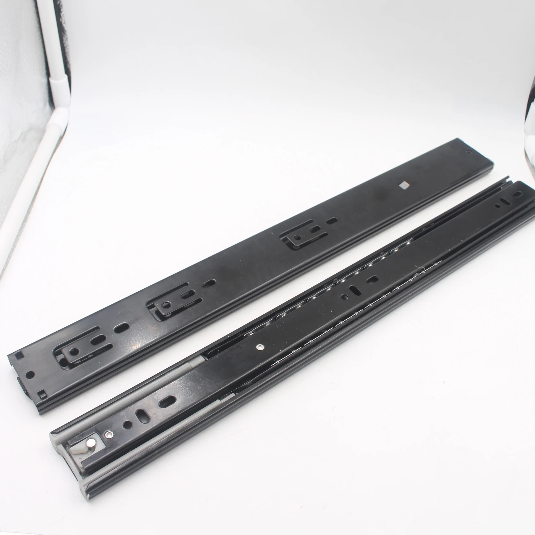 HOONE 3 Fold Jieyang Hardware Channel Push Open Soft Close Full Extention One Cabinet Drawer Slides