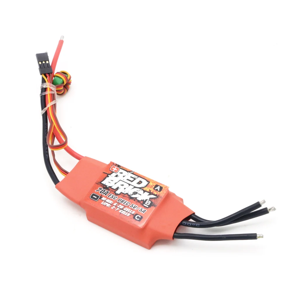 Chinese Factory Red Brick 50A/70A/80A/100A/125A Brushless ESC Electronic Speed Controller 5V/3A 5V/5A BEC for FPV Multicopter