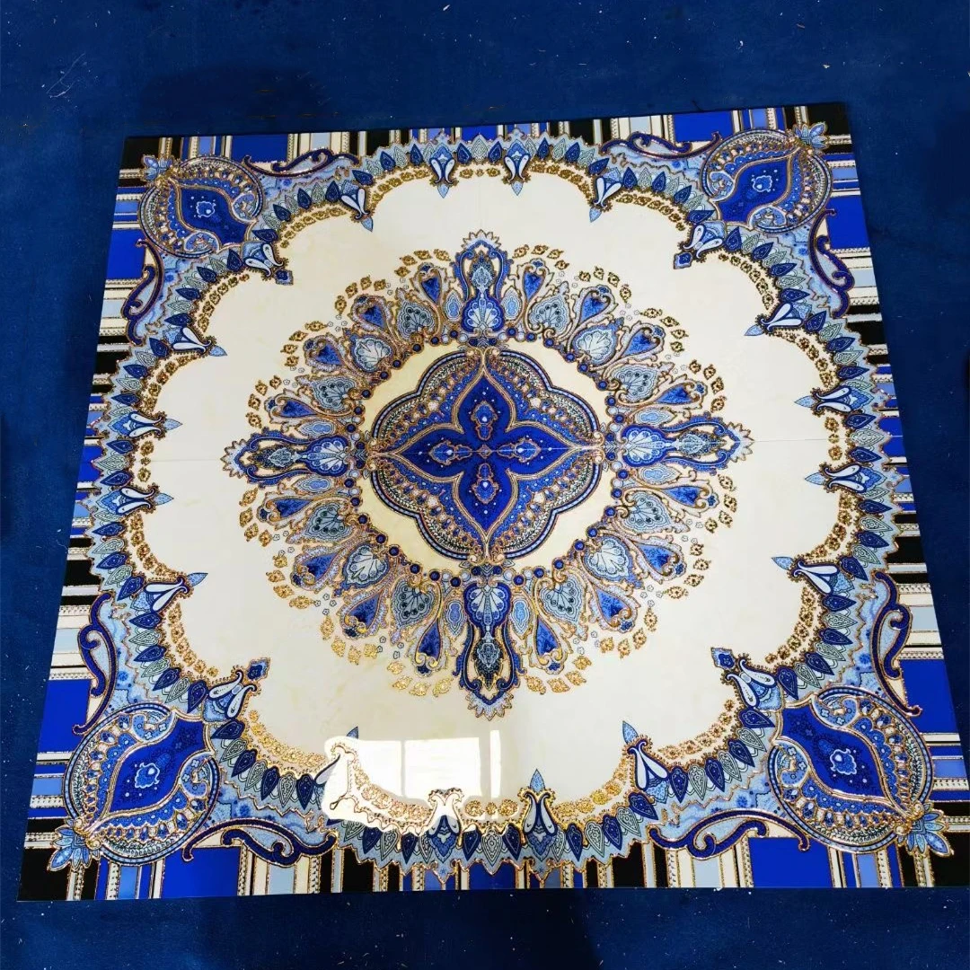 1200*1200mm Golden Porcelain Polished Decorative Carpet Tiles Crystal Carpet Tile Puzzle Floor Tile